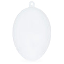 Set of 6 Clear Plastic Egg Ornaments 2.7 Inches