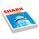 Shark Movie Cover (2x3 Tile) - B3 Customs using LEGO parts B3 Customs 