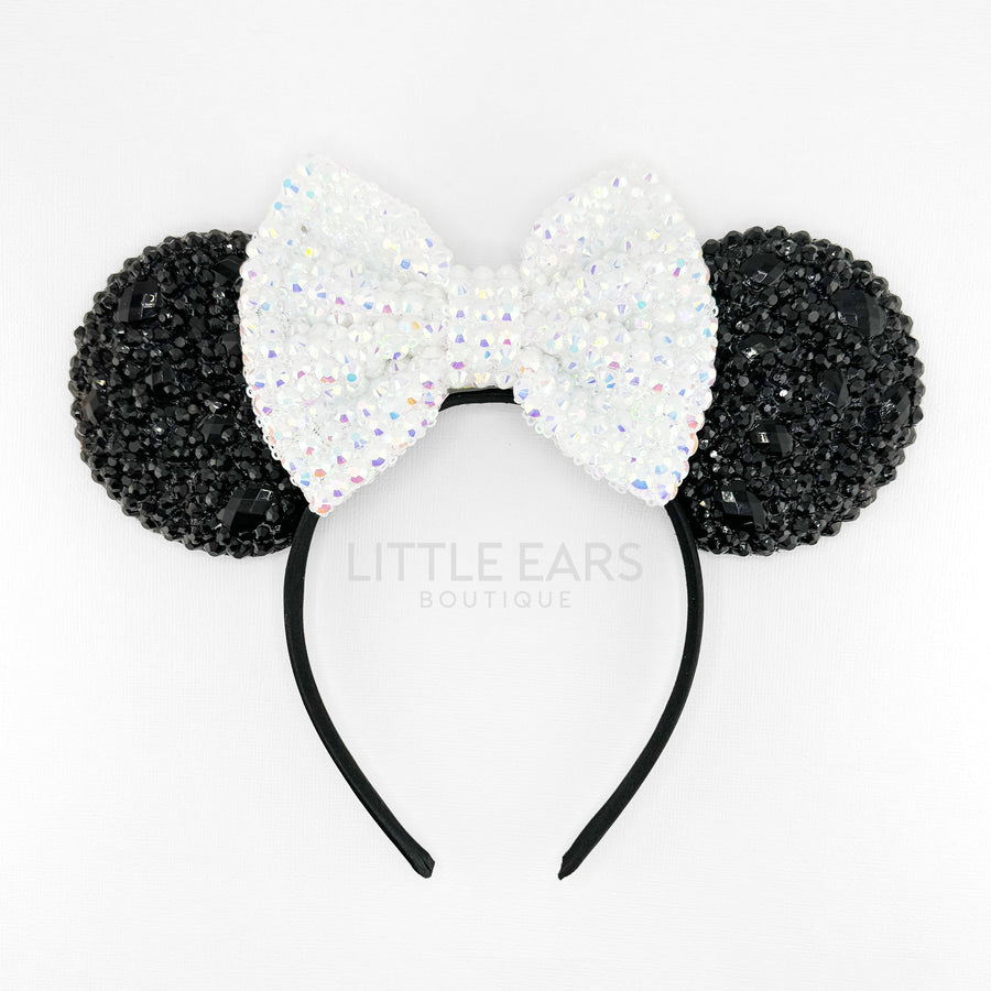 Shiny Black & White Ears