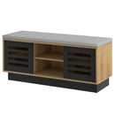 Shoe Bench with 6 Storage Compartments and 3 Adjustable Shelves