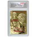 President Trump 45/47 "Greatest Comeback In History" - 23K Gold Sculpted Trading Card (Graded Gem Mint 10)