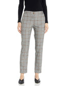Calvin Klein Plaid Cropped Pants - Orange Multi, Size 12