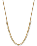 Argento Vivo Zirconia 18 Statement Necklace in 18k Gold-Plated Sterling Silver