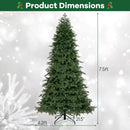 Artificial Christmas Tree Green Hinged Holiday Tree with 721/1019 Lush Branch Tips