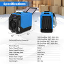 190 PPD Commercial Dehumidifier with Pump and 2 Wheels