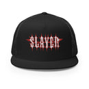 Slayer - Logo Flat Brim Trucker Hat