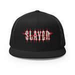 Slayer - Logo Flat Brim Trucker Hat