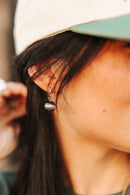 Small Silver Bead Earrings