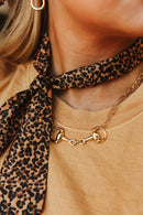 Snaffle Bit Gold Chain Necklace