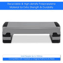 35 Inch Aerobic Cardio Adjustable Exercise Stepper with Risers