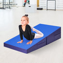 Folding Incline Mat Slope Cheese Gymnastics Gym Exercise Yellow