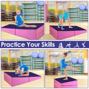 Folding Incline Mat Slope Cheese Gymnastics Gym Exercise Yellow