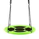 40 Inch Flying Saucer Tree Swing Indoor Outdoor Play Set-Green
