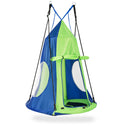 2-in-1 40 Inch Kids Hanging Chair Detachable Swing Tent Set
