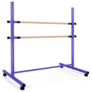 47 Inch Double Ballet Barre with Anti-Slip Footpads