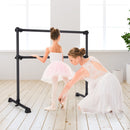 4 Feet Double Ballet Barre Bar with Adjustable Height