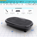 Mini Vibration Body Fitness Platform with Loop Bands