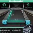 Folding Electric Compact Walking Treadmill with APP Control Speaker