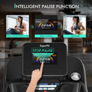 4.75 HP Treadmill with APP and Auto Incline for Home and Apartment-Black