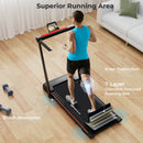 3-in-1 Folding Treadmill with Large Desk and LCD Display