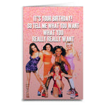 Spice Girls Birthday Card