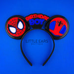 Spider Birthday Mickey Ears for Men