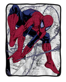 Spider-Man Webslinger Marvel Flannel Fleece Throw Super Soft Lightweight Fleece Blanket 45x60in