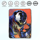 Marvel Venom Tongue Spider-Man Villain Fleece Throw Blanket 45in. By 60in.