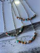 Spiny Oyster Turquoise Beaded Chain Necklace