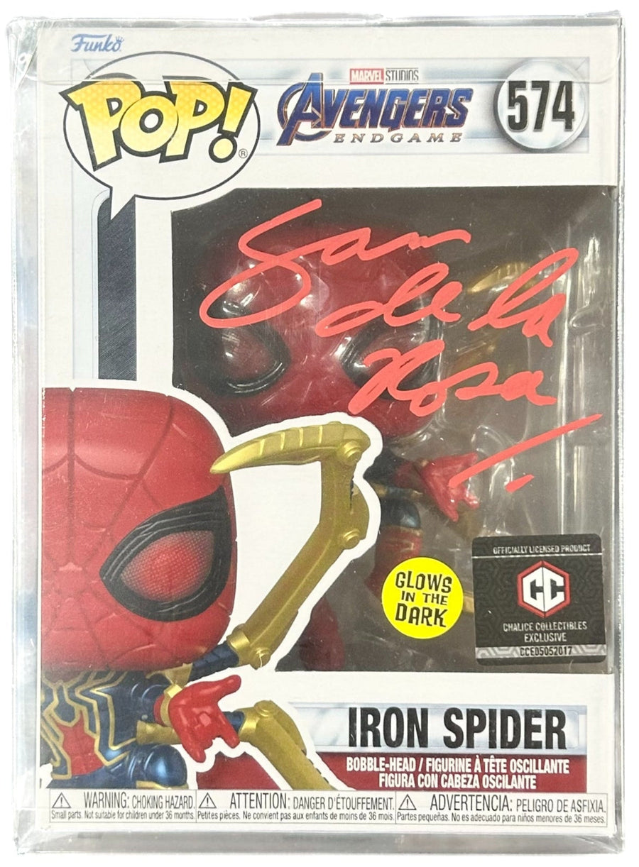Funko Pop: Iron Spider #574 Sam De La Rosa Autographed w/COA