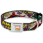 Marvel Comics Seatbelt Buckle Collar - Spider-Man AMAZING FANTASY Cover Pose