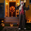 8.2 FT Standing Animatronic Werewolf with Howling Sounds Red Flashing Eyes and Poseable Arms