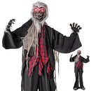 8.2 FT Standing Animatronic Werewolf with Howling Sounds Red Flashing Eyes and Poseable Arms