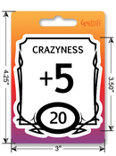 Sticker: Crazy Stat Block Waterproof Die Cut