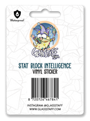 Sticker: Intelligence Stat Block Waterproof Die Cut