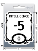 Sticker: Intelligence Stat Block Waterproof Die Cut