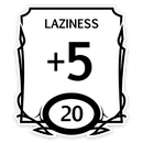 Sticker: Lazy Stat Block Waterproof Die Cut