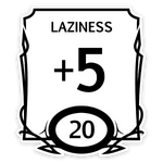 Sticker: Lazy Stat Block Waterproof Die Cut