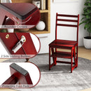 Multifunctional 3-in-1 Ladder Chair Display Plant Stand for Library Kitchen Office