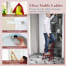 Multifunctional 3-in-1 Ladder Chair Display Plant Stand for Library Kitchen Office