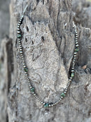 Sterling Silver Turquoise Beaded Necklace