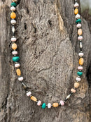 Sterling Silver Wild Harmony Stone Beaded Necklace