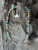 Sterling Silver Wild Harmony Stone Beaded Necklace