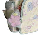 Loungefly Disney Stitch & Angel Cherry Blossom All-Over Print Mini Backpack