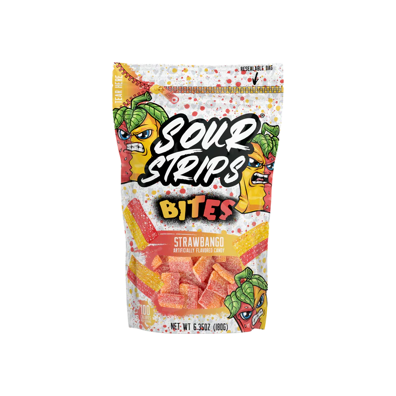 Sour Strips Bites Strawbango (180g)