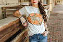 Sunset Cowgirl Rider Graphic Tee