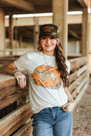 Sunset Cowgirl Rider Graphic Tee