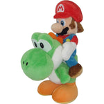 Super Mario Brothers: Mario Riding Yoshi Plush (8") Toys and Collectible Little Shop of Magic 