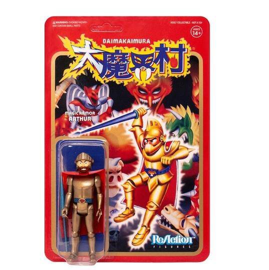 Super7 Ghosts N Goblins Reaction Figure - Arthur With Armor (Gold)(Japanese)