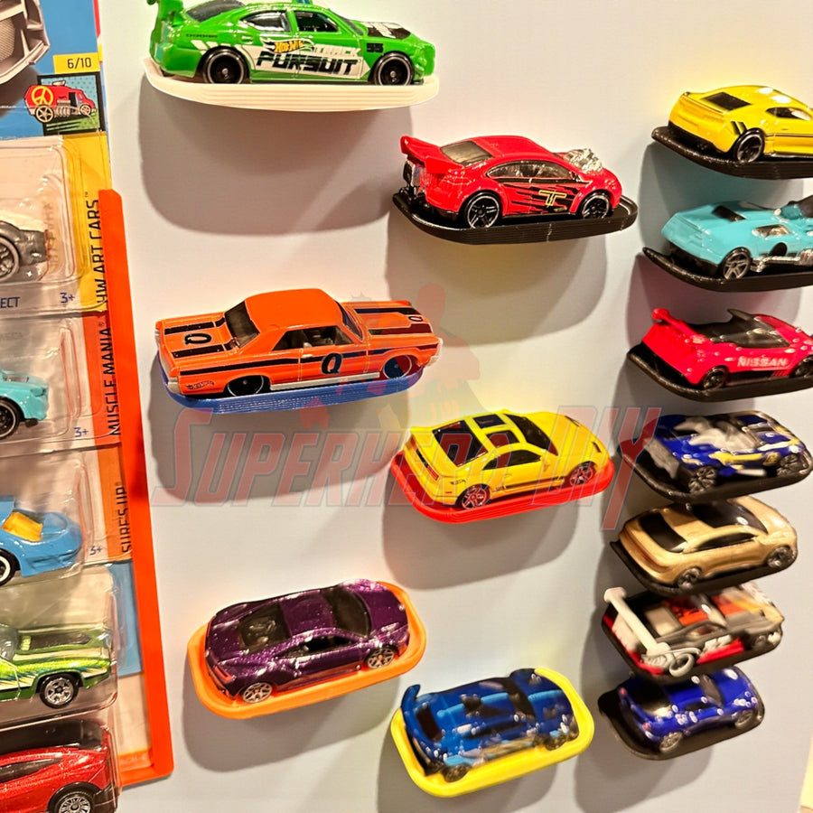 Display Shelf for Hot Wheels or 1:64 Vehicles | Command strip included
